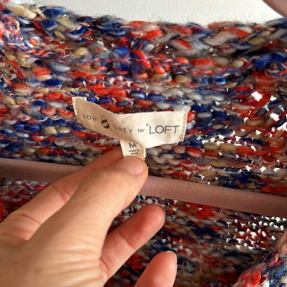 Lou & Grey Marled Sweater size medium - Picture 3 of 9